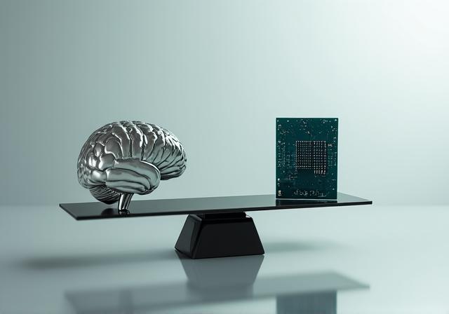 Illustration representing digital ethics and balance